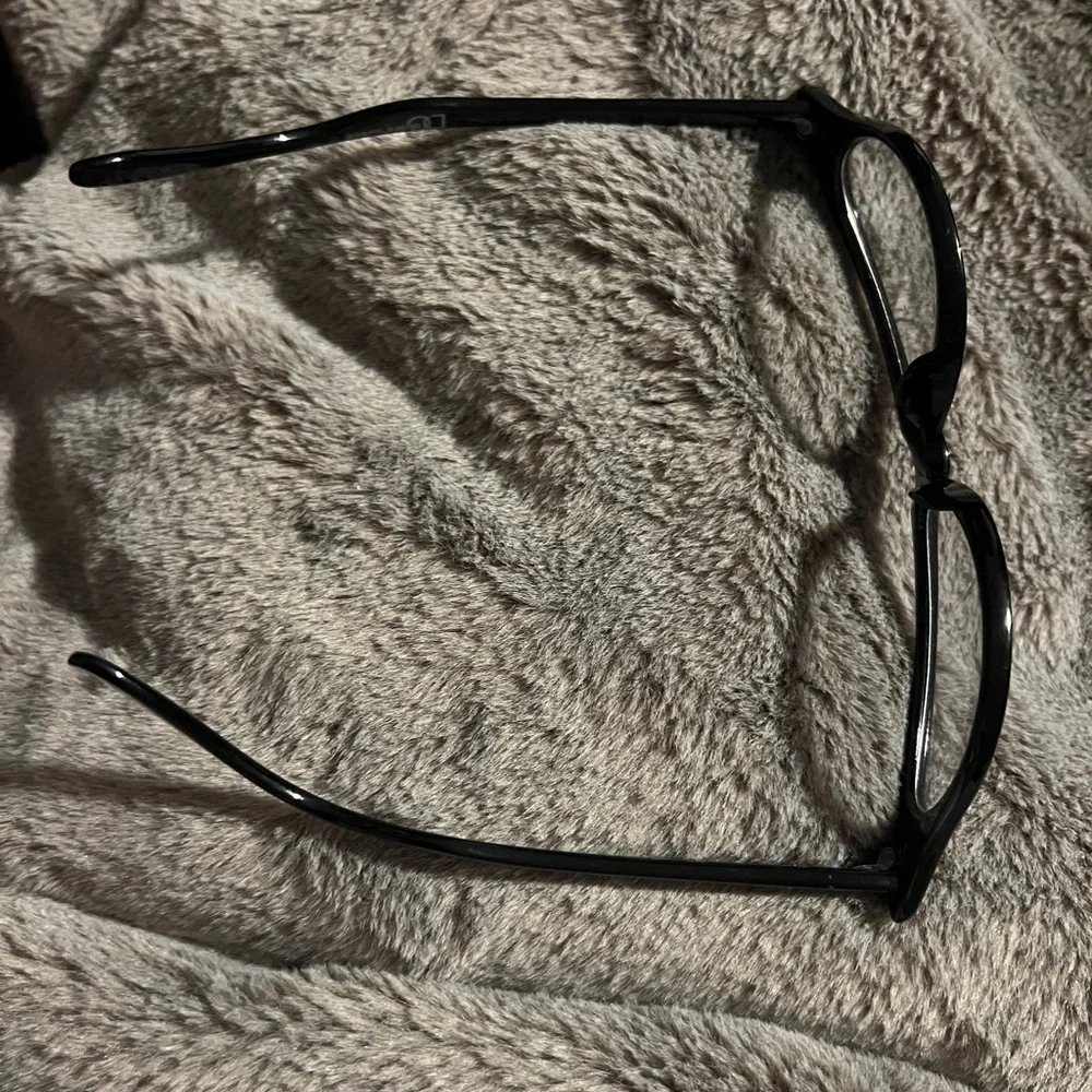 Vintage costume Early 2000s Black Rinestone Clear Lens 50s 60s Retro cat eye